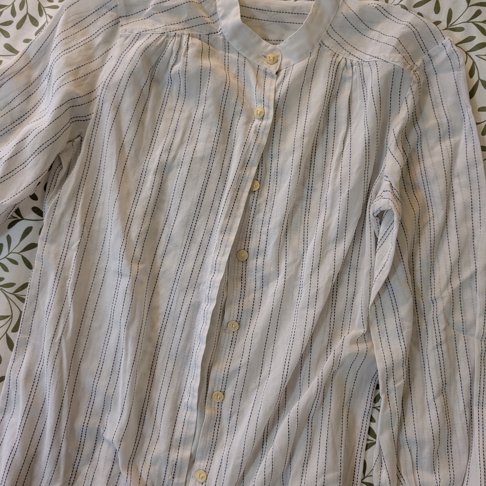 Striped Button-Up Shirt